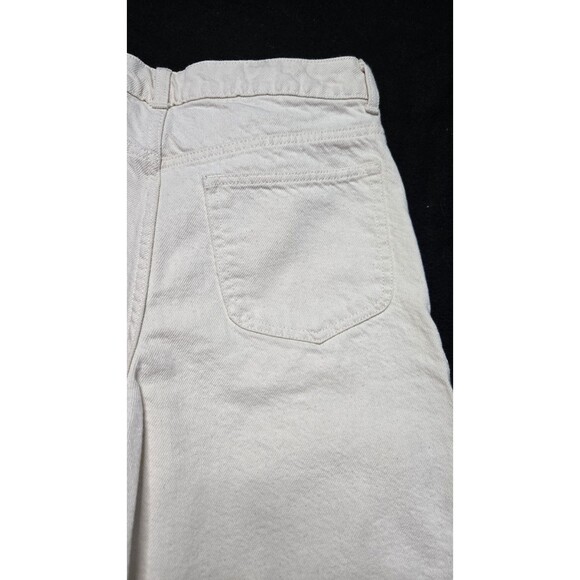 Banana Republic White High-Rise Wide-Leg Crop Jeans Size 8 29x17 - Picture 10 of 14